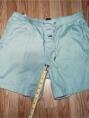 GAP Gray Elastic Waist Swim Trunks with Drawstring Size L